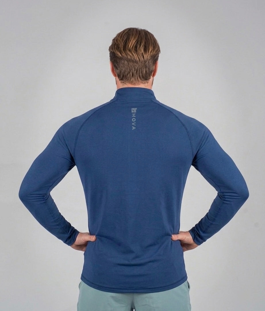 (Fit) Half zip polyester.