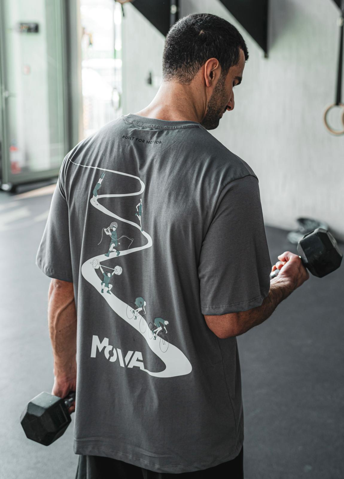 Oversized Designed Grey T-shirt