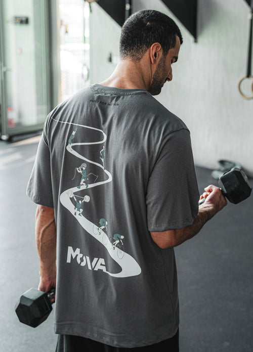 Oversized Designed Grey T-shirt