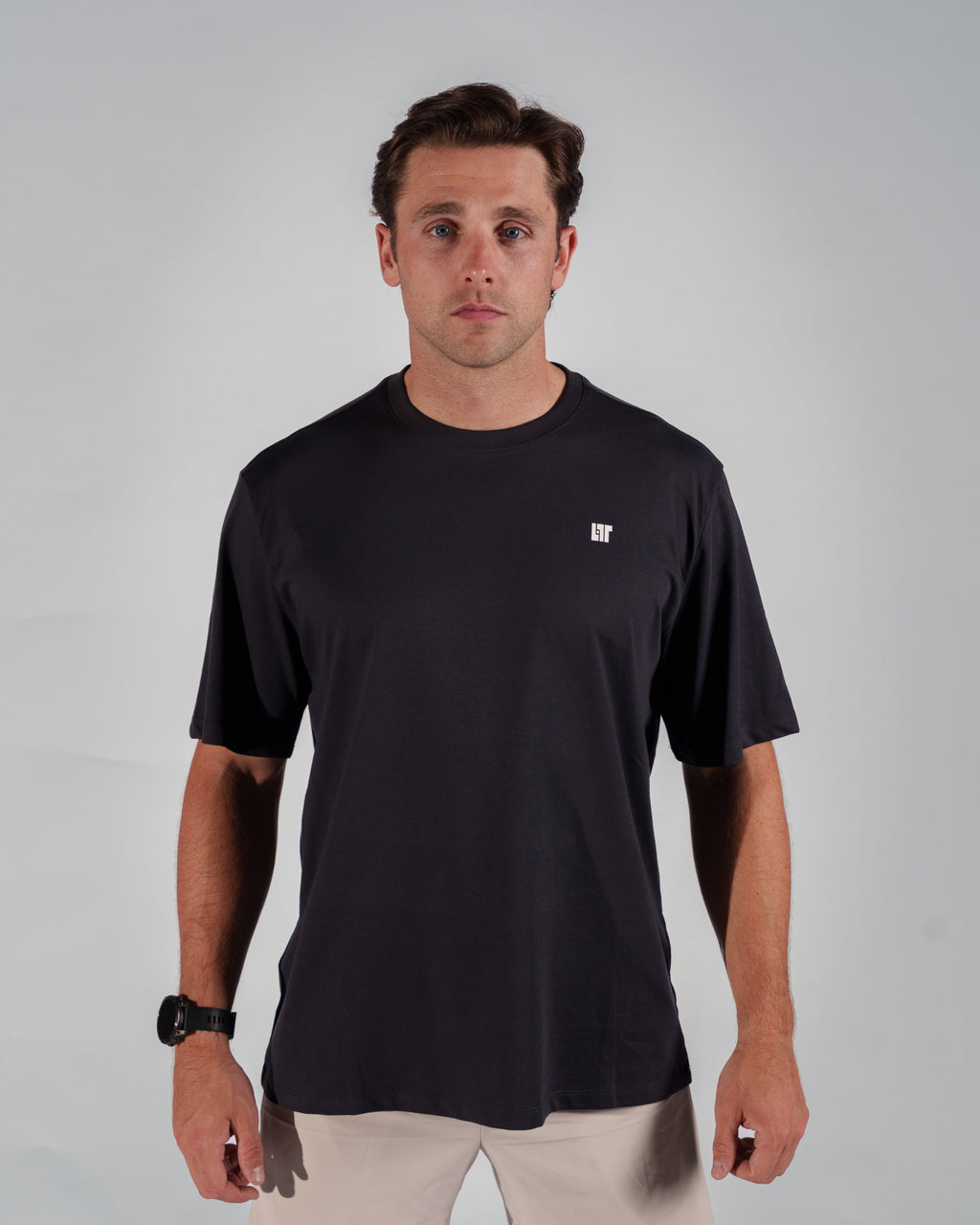 Oversized Designed T-Shirt (Black)