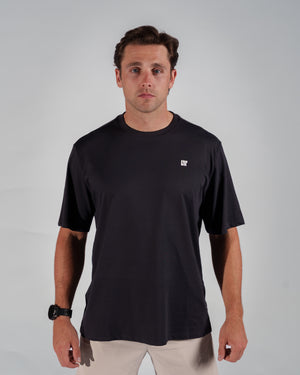 Oversized Designed T-Shirt (Black)