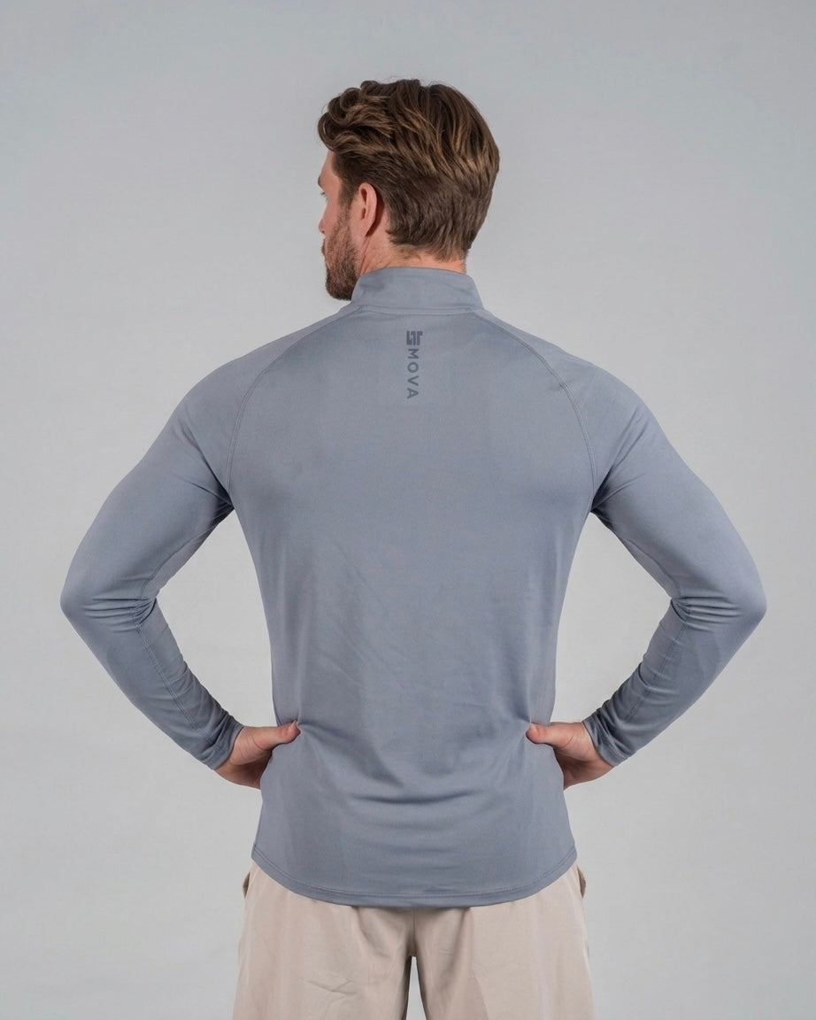 (Fit) Half zip polyester.