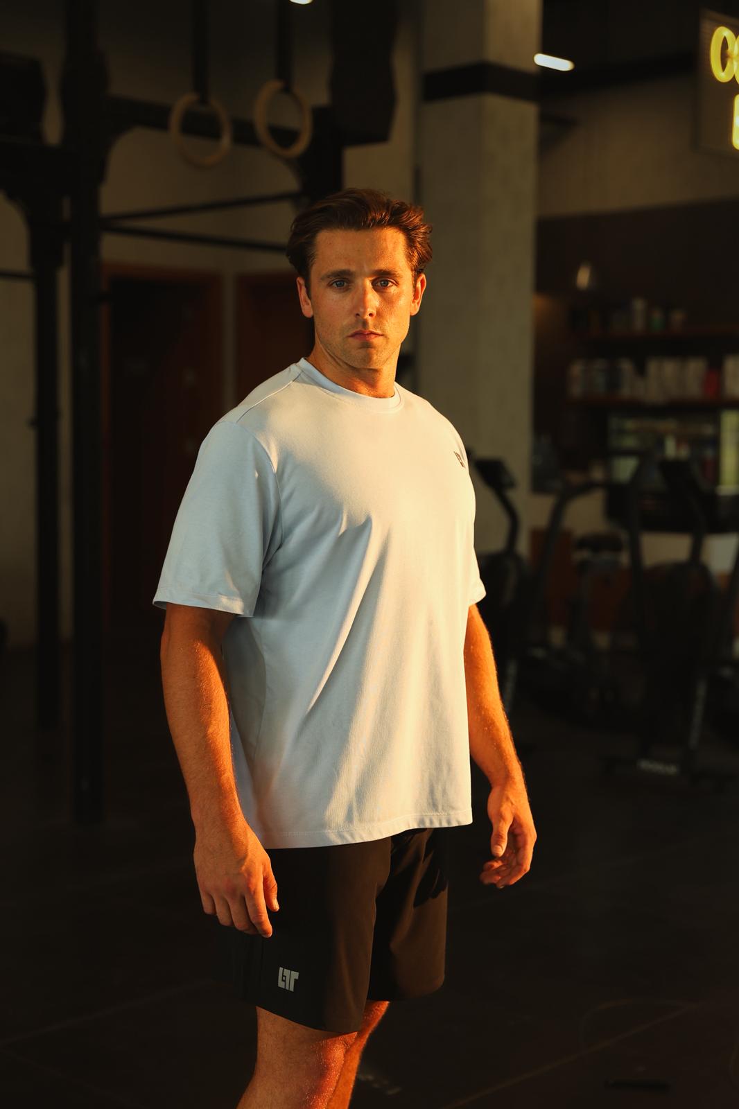 Oversized Logo Sky Blue T-shirt