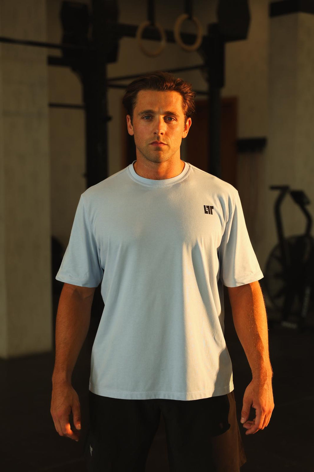 Oversized Logo Sky Blue T-shirt